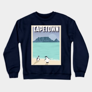 Capetown Travel Poster Crewneck Sweatshirt